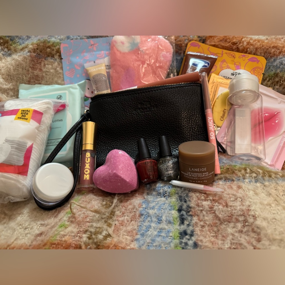 Coach Double Zip Wristlet with Beauty Products